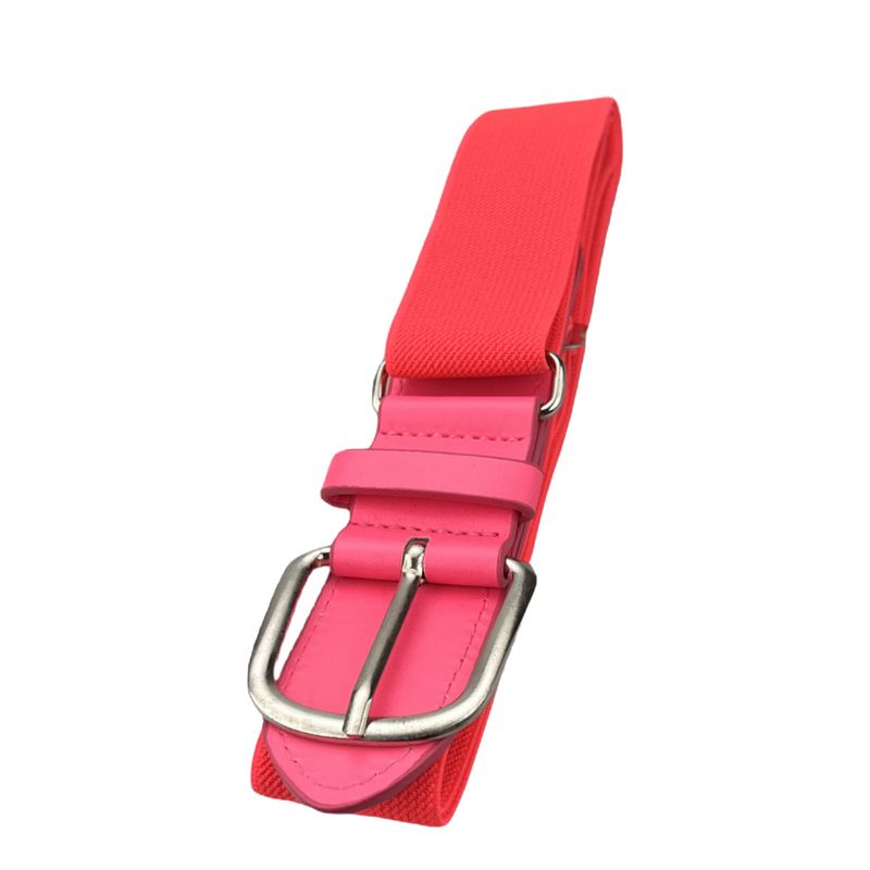 Cinturón de aleación de béisbol y sóftbol juvenil para mujer, elástico, con personalidad, ajustable, con hebilla de pasador, para hombre_voghion.com