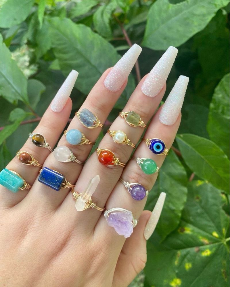 Ins Style Internet Celebrity Hip-Hop Ring Handgefertigter gewebter Draht umwickelt Täglicher Schmuck Gerade_voghion.com