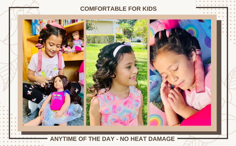 6PCS Heatless Hair Curler Set | No-Heat Soft Foam Curling Rods | Lazy Sleep-In Hair Roller Kit For Natural Waves_voghion.com