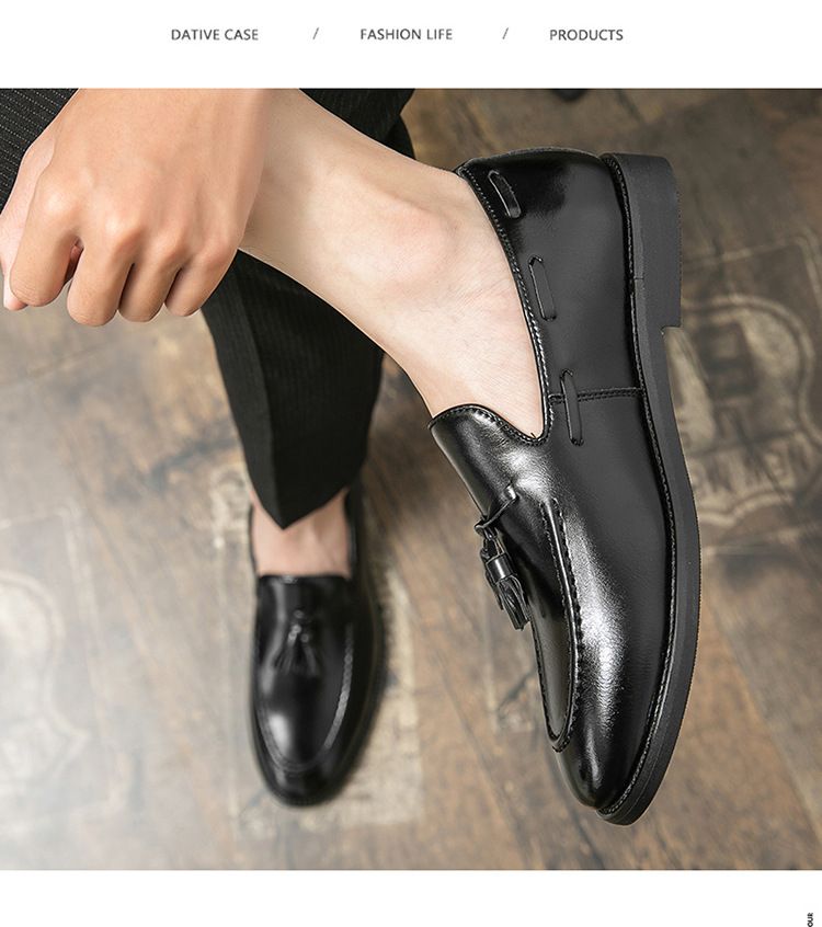 Cross-border Large Size 46 Summer New Men's Casual Fashion Tassel Small Leather Shoes_voghion.com