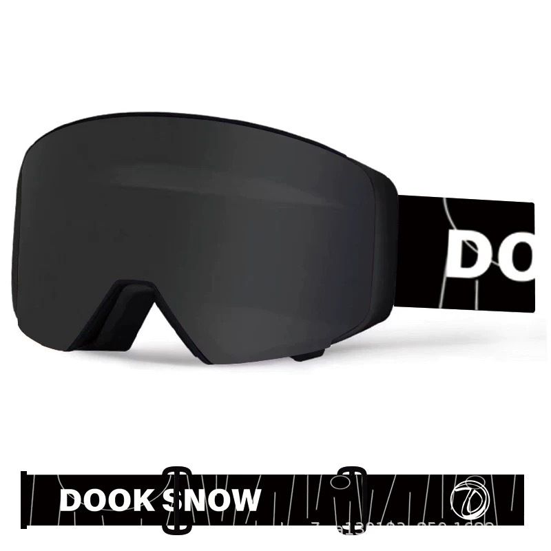 Magnetic Flip Cover For Men And Women, Double Layer Anti-Fog, Breathable, HD, Snap-On Prescription Ski Goggles_voghion.com