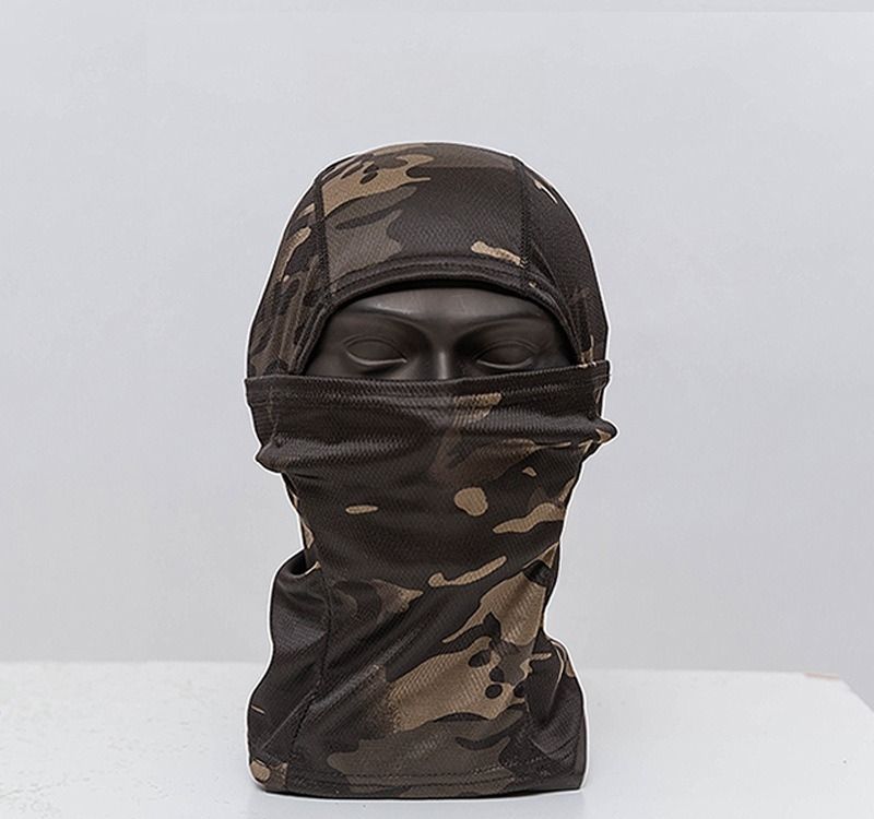 Sommer-Sonnenschutzmaske, Outdoor-Reiten, staubdicht, Camouflage-Kopfbedeckung, taktische Einloch-Kopfbedeckung, Kopftuch, Angeln_voghion.com