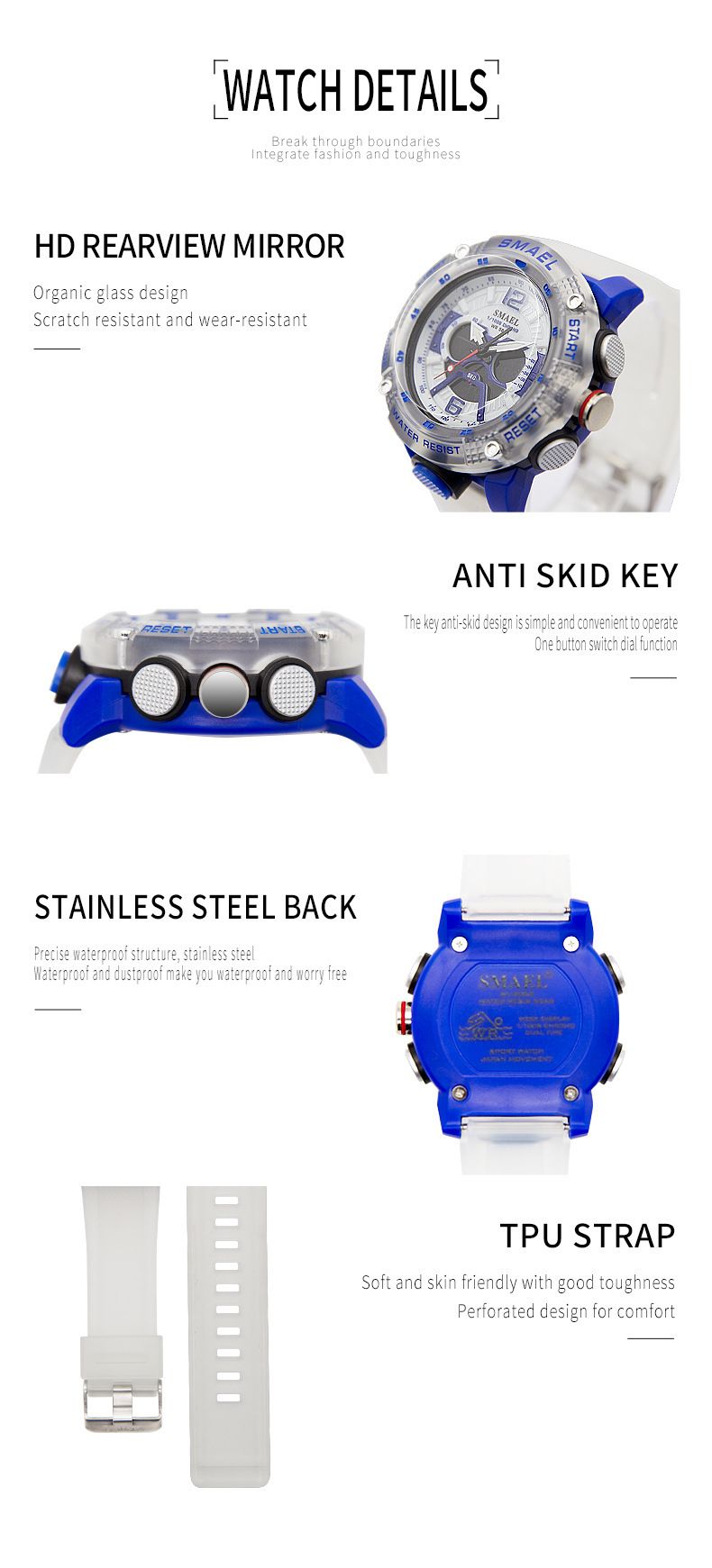 Digitale, analoge, wasserdichte Sportuhr für Herren mit LED-Hintergrundbeleuchtung, multifunktionale Outdoor-Armbanduhr für den Freizeit-, Business- und aktiven Lebensstil_voghion.com