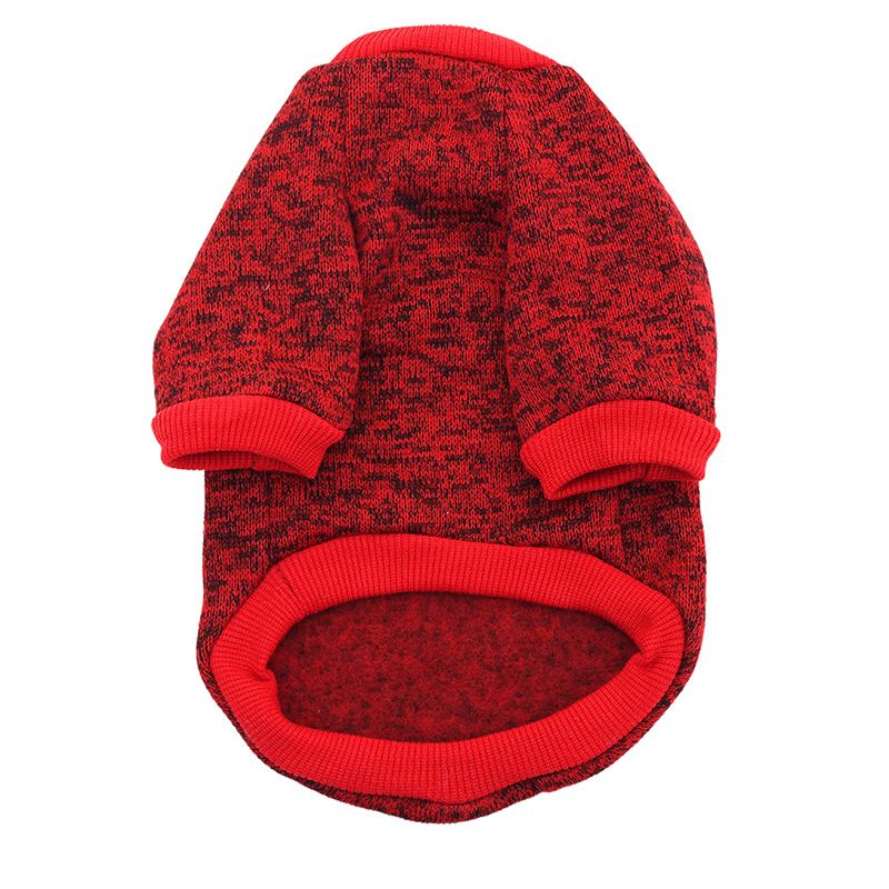 Cross-border pet sweater autumn and winter fleece printed sweater cat clothing dog clothes pet sweater wholesale_voghion.com