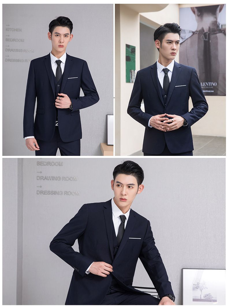 Männeraarbecht, koreanesch Versioun fir e schlanke Gruppenkostüm, Geschäftskleed, Hierscht a Wanter_voghion.com