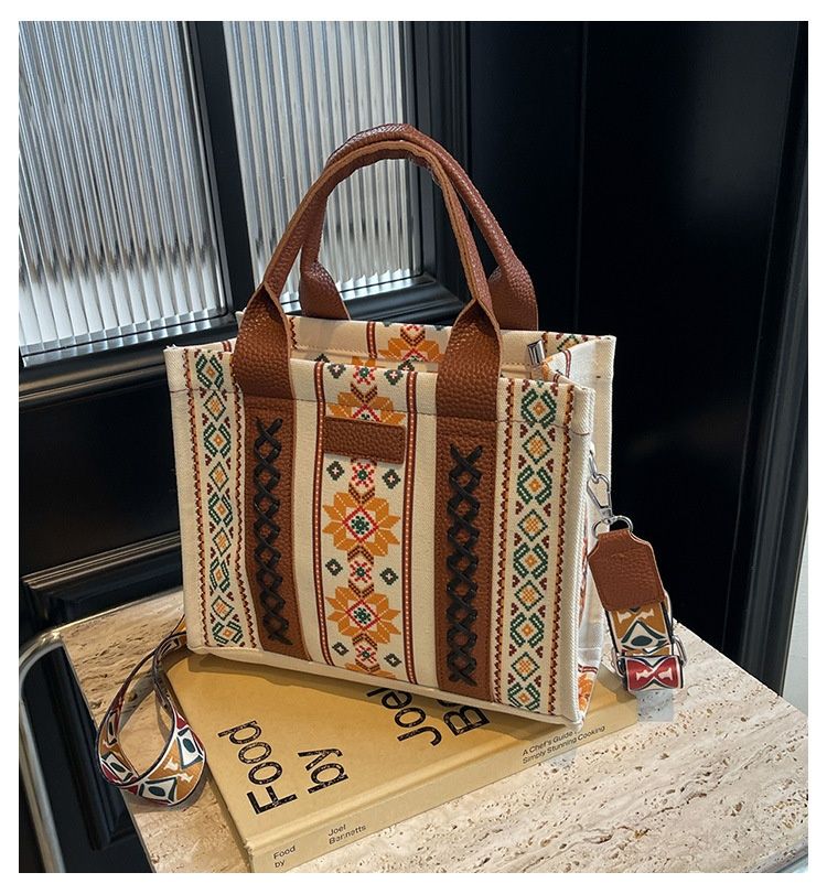 Damen Tote Schultertasche Bohemian Aztec Handtasche_voghion.com