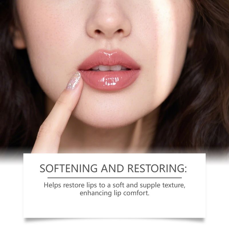 EELHOE Moisturizing And Moisturizing Lip Balm, Daily Gentle Care Lip Skin Glossy Hydrating Plump Lip Balm_voghion.com