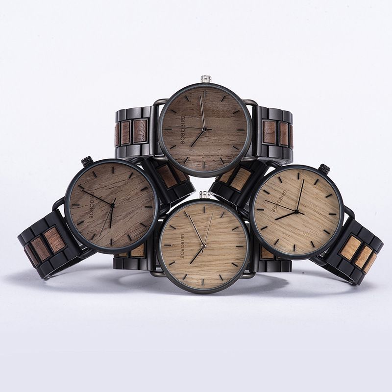 BOBO BIRD Wooden Watches Artistic Young Men's Fashion Leisure Green Sandalwood Watches Watch_voghion.com