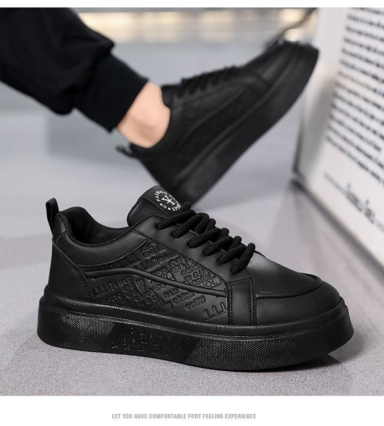 Men's Shoes Casual Sneakers - Lightweight Breathable Low-Top Shoes With Comfortable EVA Insole, Round Toe Design, And Durable PVC Outsole_voghion.com