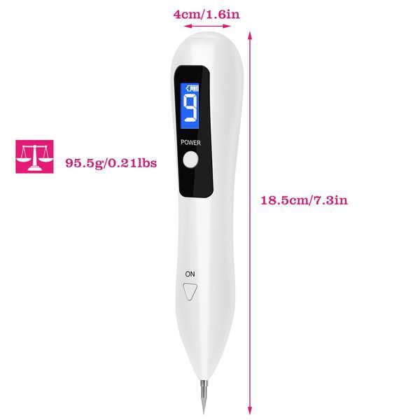 Skin Tag Repair Kit Portable Beauty Equipment Multi-Level With Home Usage USB Charging LCD Level Adjustable 6 Replaceable Needles_voghion.com