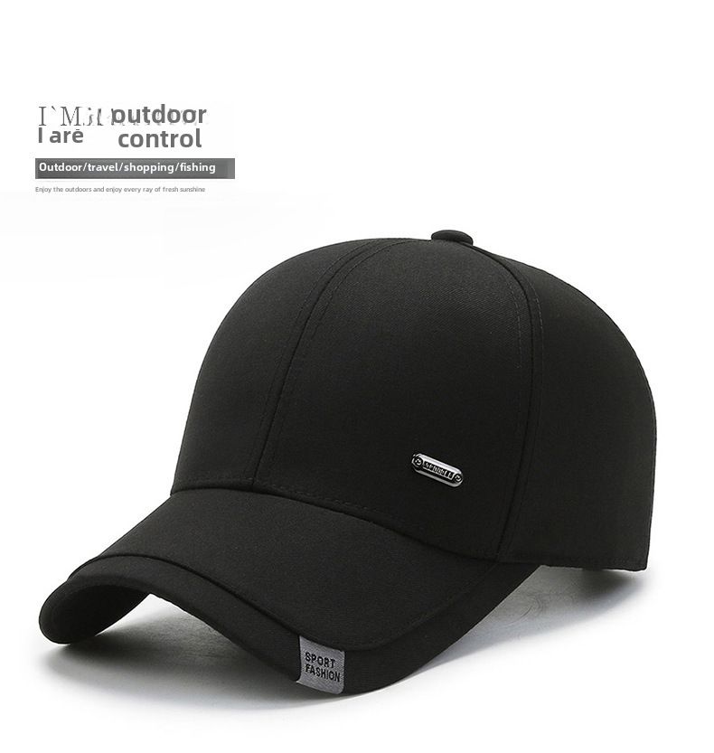 Printemps et été hommes d'âge moyen nouvelle casquette de baseball à toit rigide pare-soleil grande circonférence de la tête crème solaire casquette papa marée commerce extérieur_voghion.com