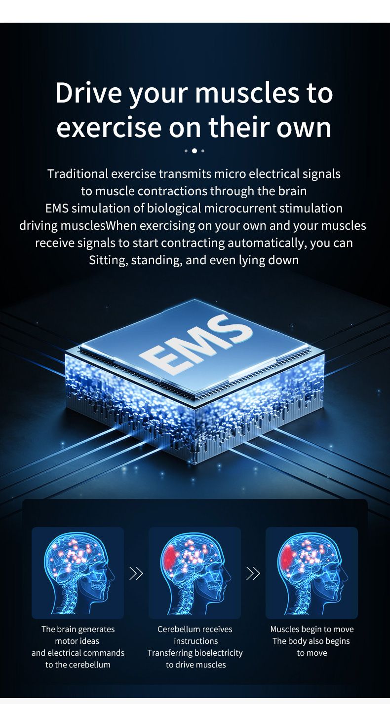 Silikon Nabız Kemeri EMS Fitness Cihazı Antrenman Kas Yaması Karın Masaj Aleti Kollar ve Bacaklar İçin_voghion.com