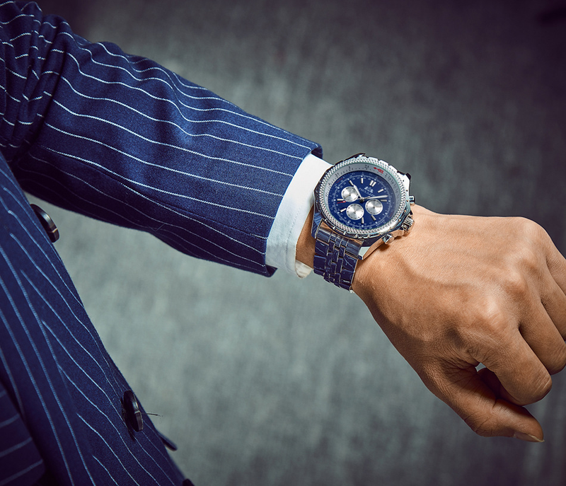 Automatische mechanische multifunktionale leuchtende Herrenuhr Kupfergürtel Leder_voghion.com