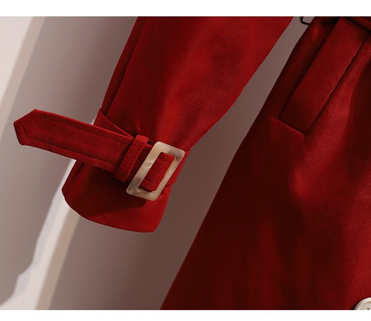 Trench da donna con cintura - Cappotto lungo oversize dalla vestibilità slim, elegante e giovanile, taglie forti, da ufficio e casual_voghion.com