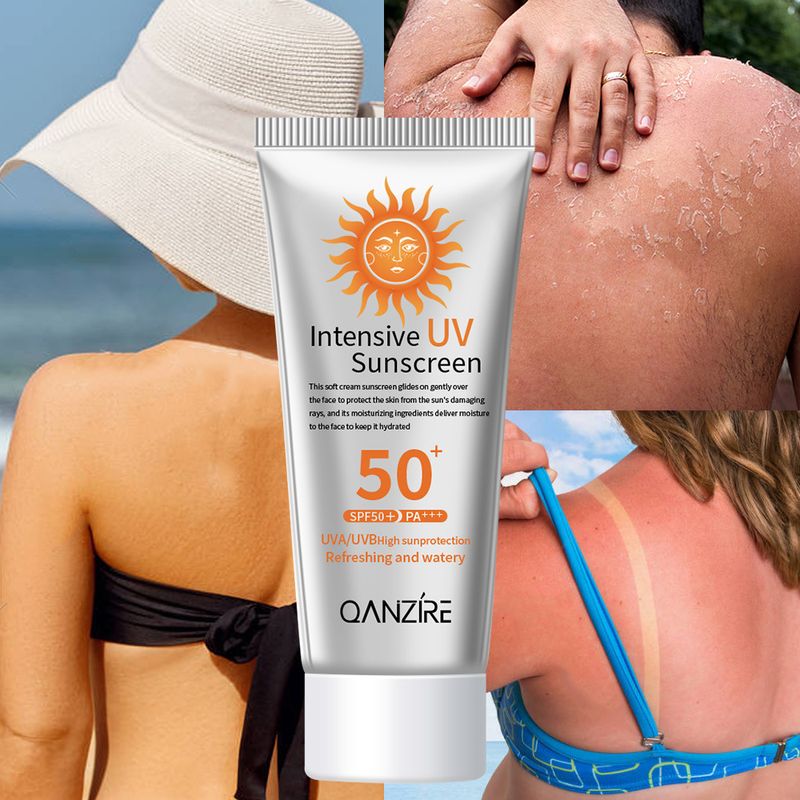Täysin englanninkielinen SPF50+ tehokas aurinkovoide ultravioletti- ja hikoilua vastaan sotilaskoulutuksessa_voghion.com