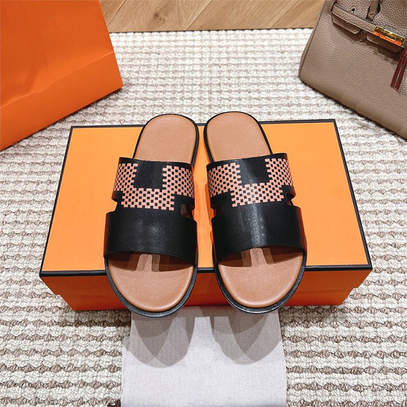 Sommersandalen für Herren, vielseitige, atmungsaktive Freizeitsandalen für drinnen und draußen, trendige Herren-Hausschuhe aus echtem Leder_voghion.com