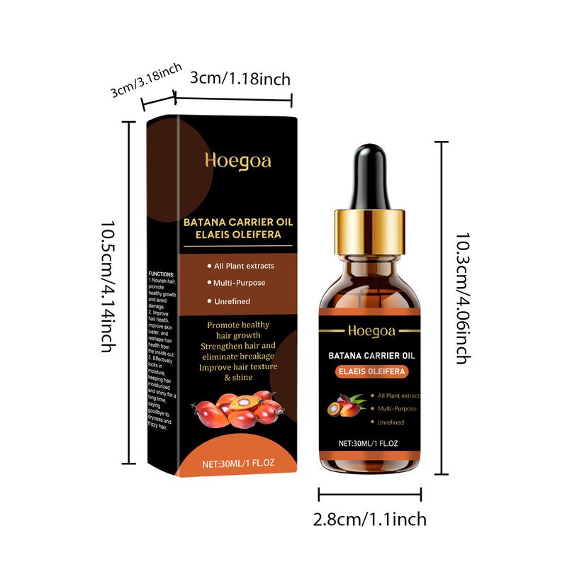 Αιθέριο Έλαιο Batana για την Περιποίηση του Τριχωτού της Κεφαλής, Θρεπτικό και Επανορθωτικό για τις Ρίζες του Τριχωτού της Κεφαλής, Μαλακτικό Αιθέριο Έλαιο Βοτανικού για τα Μαλλιά_voghion.com