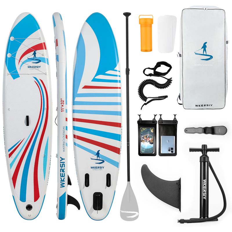 inflatable paddle board 11'  Sup including sup paddle, paddleboard backpack, pump, leash_voghion.com