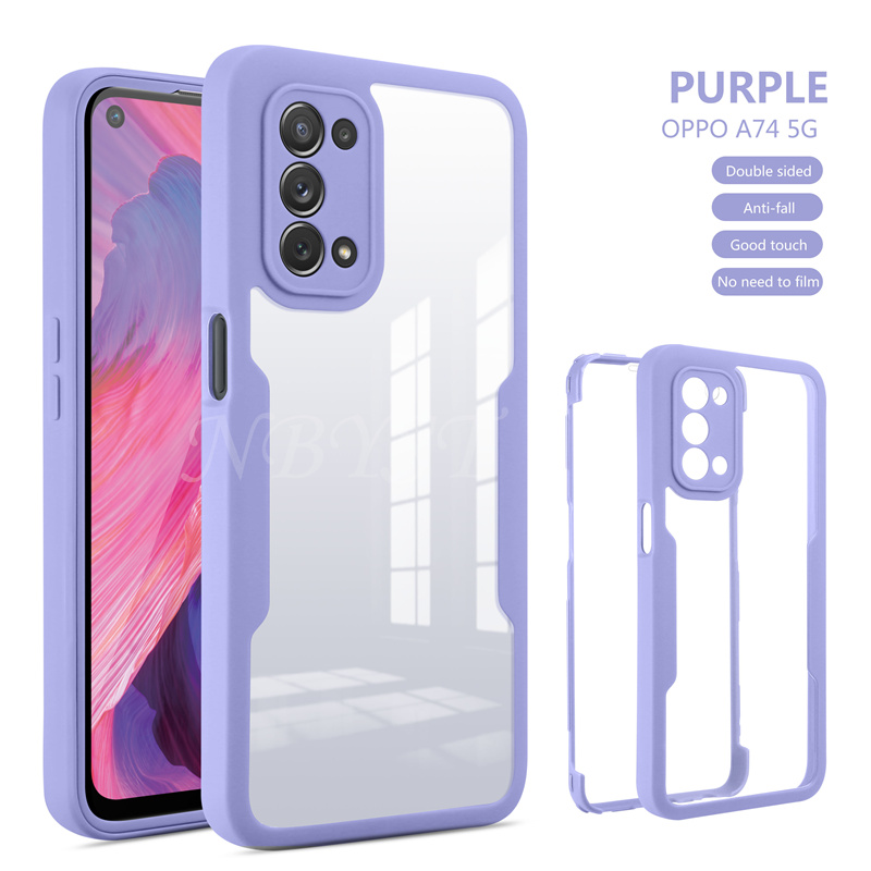 360 Full Body Double Clear Case For Samsung S22 Ultra S21 FE S22 Plus Shockproof Cover Galaxy A52S A53 A73 M52 A13 A33 5_voghion.com