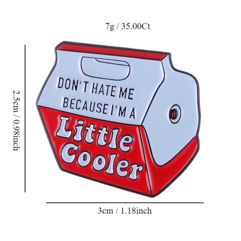 Brosche aus Legierung im Milchkarton-Stil „Don't Ask Me For Coolness“, trendiges kleines Abzeichen_voghion.com