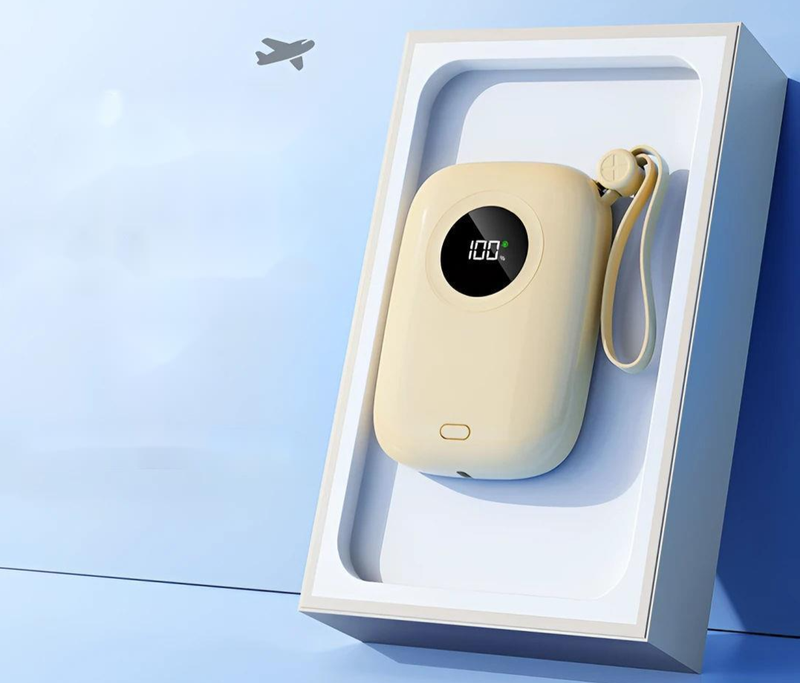 New 120W Power Bank 20000mAh Fast Charging Built-in Cable Large Capacity Compatible With Huawei Android Phones_voghion.com