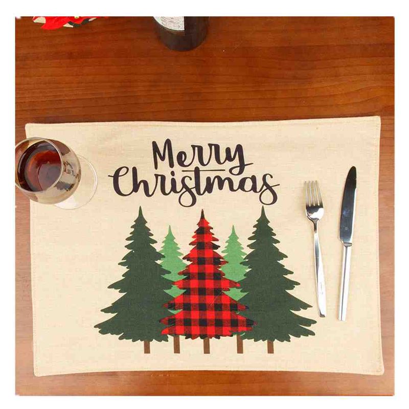 Lot de 2 sets de table de Noël en lin_voghion.com