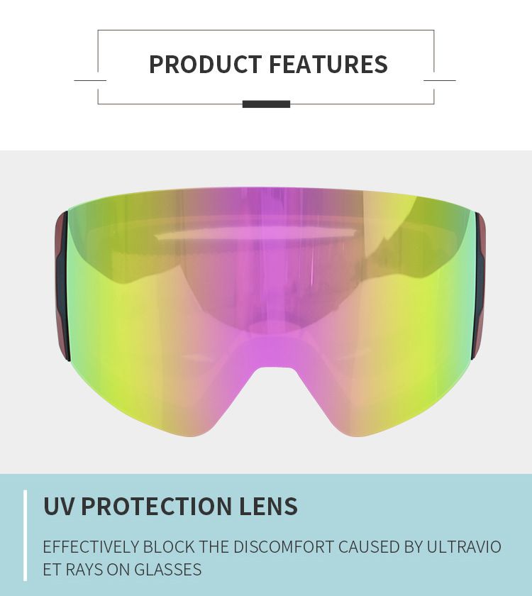 Occhiali da sci magnetici per esterni con doppia nebbia colorata ad alta definizione e anti UV per adulti_voghion.com