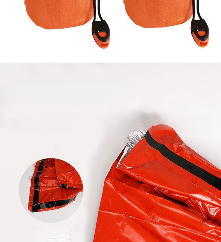 Outdoor-Notfallschlafsack für Camping Wandern Bergsteigen Wärmedämmung Ausrüstung Überlebensdecke_voghion.com