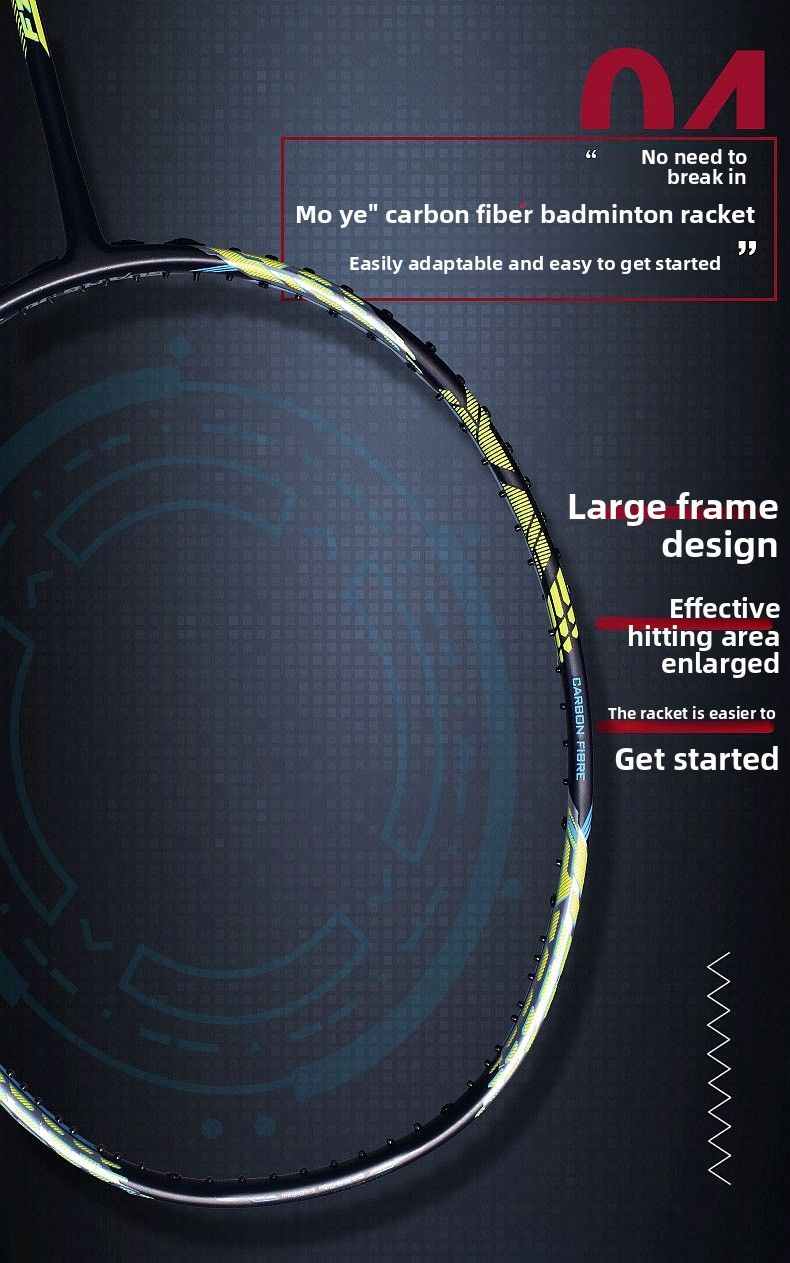 Guangyu Dangan Lightweight 4U Adult Special Badminton Carbon Fiber Couple Offensive Racket_voghion.com