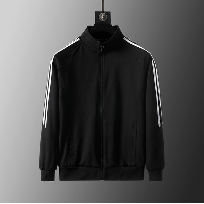 Men's Sports Suit New School Uniform Jogger Trendy Jacket Three-Stripe Casual Two-Piece Set_voghion.com
