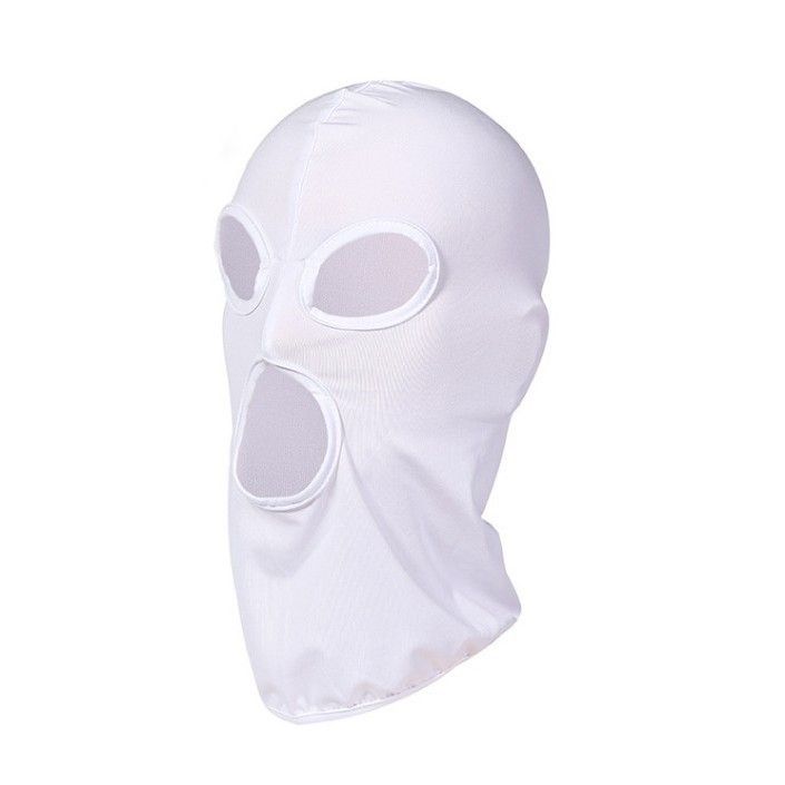 LazyZoom Summer 2-Hole 3-Hole Sports Riding Windproof Mask Motorcycle Face Cover Breathable Liner Cap Helmet Inner Village_voghion.com