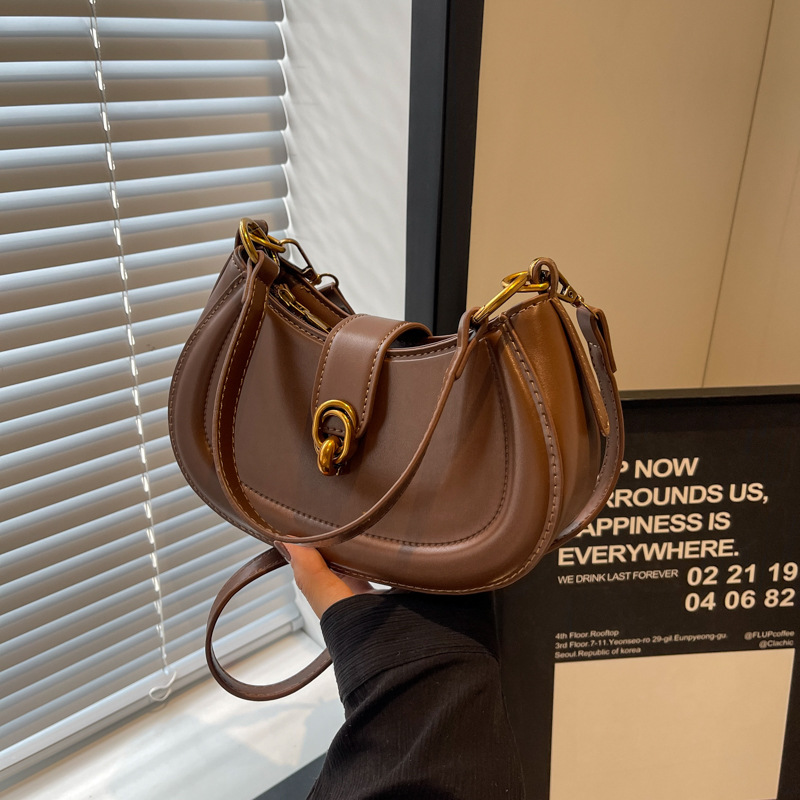 Design for Women 2024 New High Quality Crossbody Trendy and Versatile Solid Color Fashion Handheld Small Bag_voghion.com