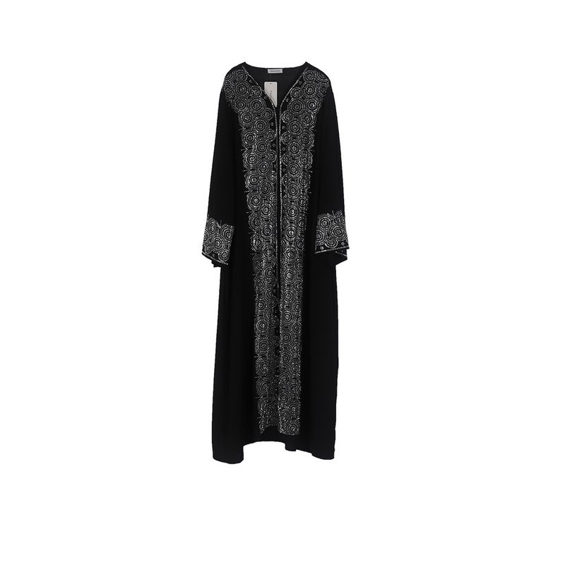 Dámské oblečení, etnické šaty, muslimský styl ve blízkovýchodním stylu, módní župan s výstřihem do V_voghion.com