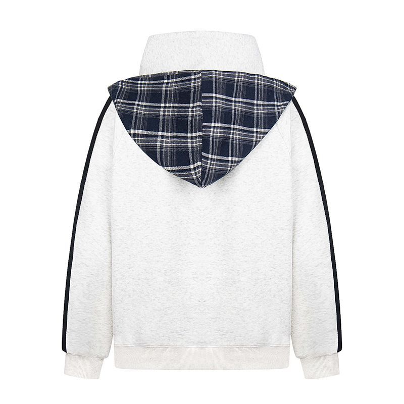 Felpa con cappuccio staccabile con ricamo a lettere americane, stile unisex, autunno 2025, stile ampio per coppia_voghion.com