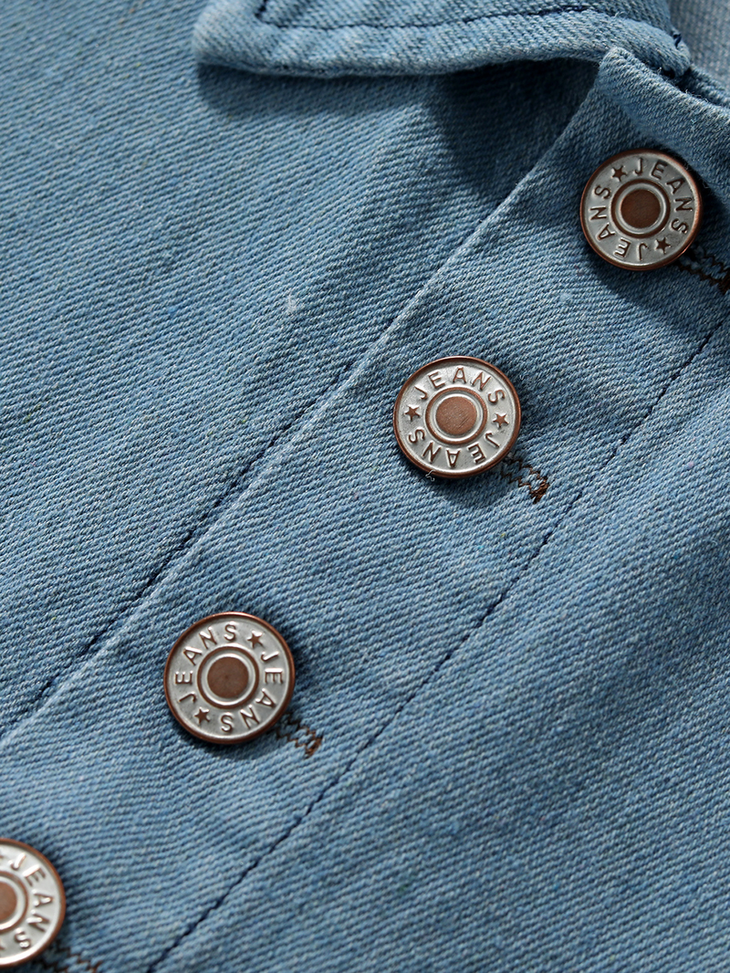 Babykleding Denim cargo jumpsuit-rompertje voor meisjes met riem_voghion.com