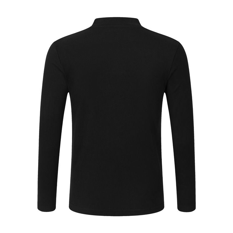 Halbrollkragen Herren Bottoming Shirt Doppelseitiger Samt Deutscher Samt Herbstkleidung Herbst und Winter Thermounterwäsche Einfarbig Lässig Lang_voghion.com