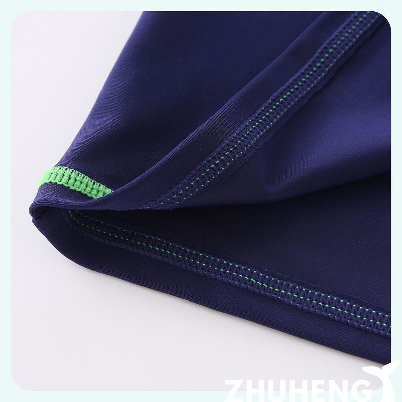 Mother & Kids UPF50+ Children's Swimsuit Boys Sun Protection Children's Swimsuit Split Quick Drying Single Piece Top Solid Color Simple Swimsuit_voghion.com
