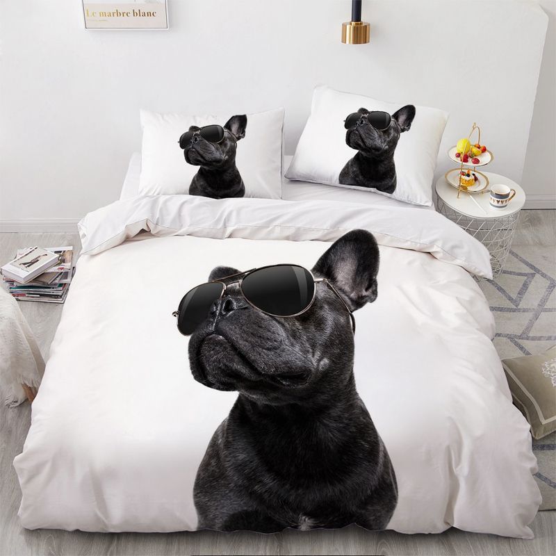Lindo juego de cama de animales para mascotas, juego de cuatro piezas para perros y cachorros_voghion.com