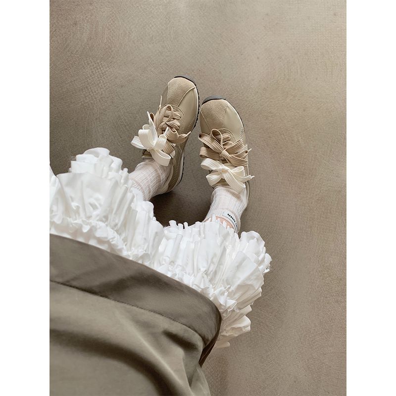 Lacci per scarpe da ballo in vera pelle Su Yinyin, da donna, modello Mandarin Duck, per aumentare l'altezza, Forrest Gump, bianchi_voghion.com