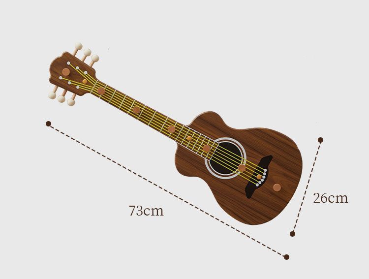 Creative Entryway Guitar Hook Personalized Decorative Wall Hanging Hallway Storage Rack 2326_voghion.com
