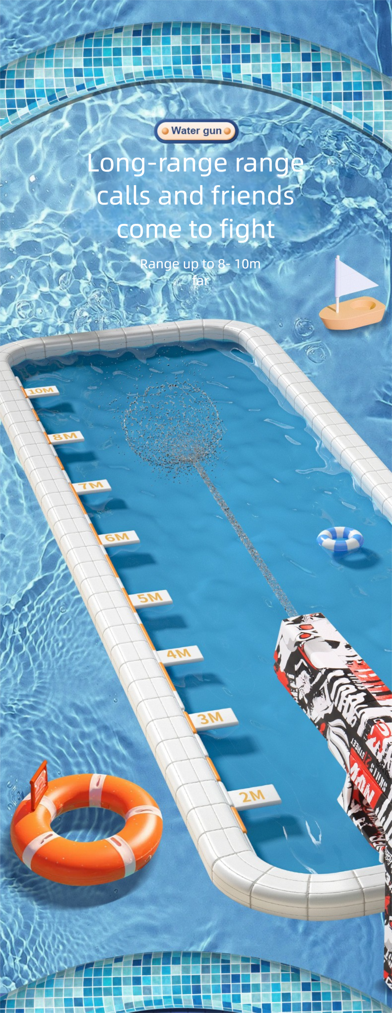 Electric Glock Children's Toy Large Capacity Repeating Water Gun Beach Summer_voghion.com