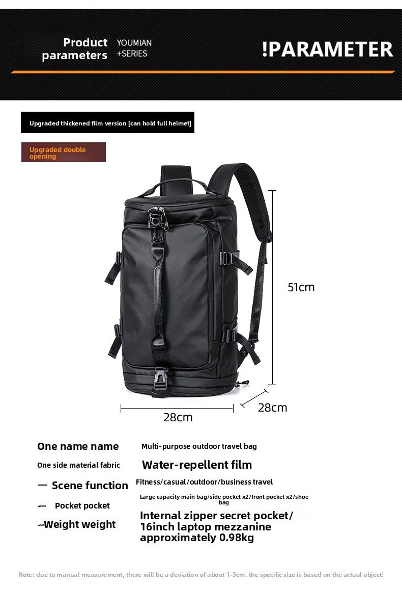 Men's Backpack Outdoor Cycling Multifunctional Travel Business Trip Fitness Large Capacity Sports Hiking Bag_voghion.com