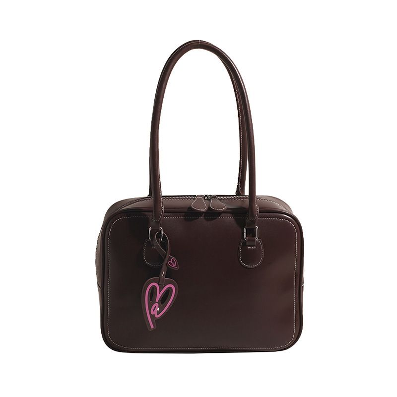 Large Capacity Toast For Women 2024 Autumn New Office Underarm Tote Single Shoulder Crossbody Handbag Bowling Bag_voghion.com