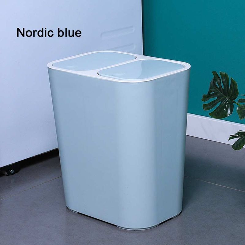 Nordische Mülltrennsysteme aus Kunststoff für Haushalt und Küche mit praktischer Trennung von trockenem und nassem Abfall*_voghion.com