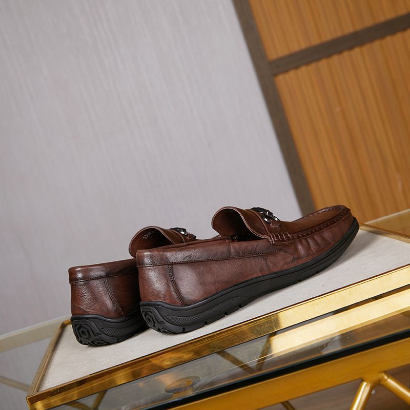 Comode scarpe basse in pelle casual slim fit per uomo_voghion.com