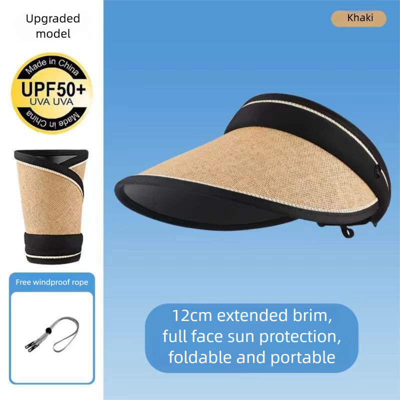 New Summer UV Protection Internet Celebrity Style Outdoor Versatile Portable Rollable Face Slimming Women's Sun Hat_voghion.com