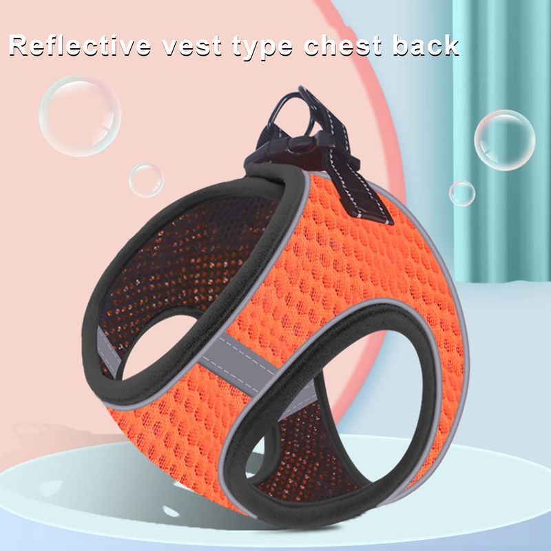 Guangying Pet Chest Strap Odblaskowe paski Redukcja ciśnienia Oddychająca kamizelka dla kotów na zewnątrz_voghion.com