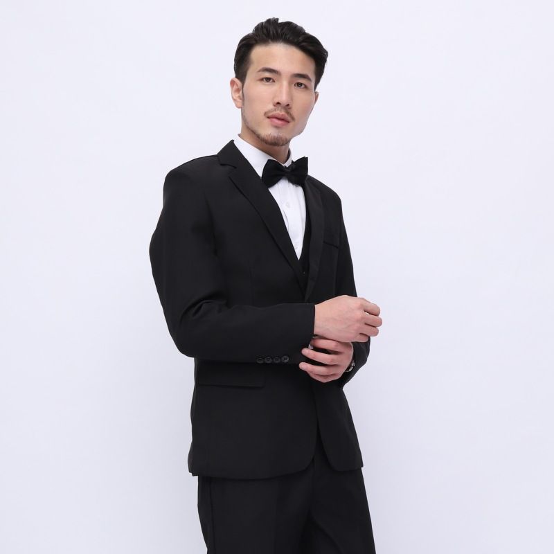 Terno de padrinho premium CT, conjunto masculino de três peças para casamento, traje para irmão, paletó de negócios, roupa formal_voghion.com