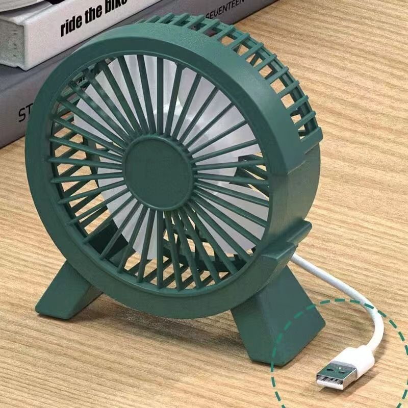 Büro Geräuscharm Lange Batterielebensdauer Desktop Klein Für Studenten Schlafsaal Bett Großer Luftstrom Plug-in-Lüfter_voghion.com