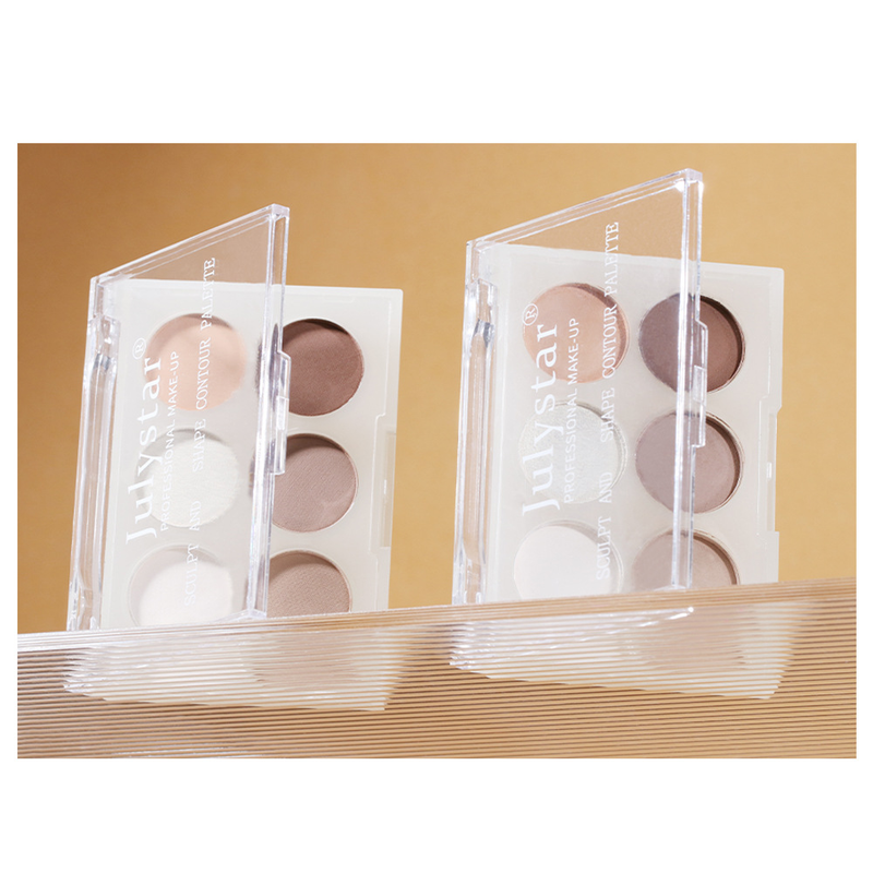 Bronceadores e iluminadores Belleza Maquillaje Rostro Iluminador natural Tridimensional Seis colores Contorno Larga duración Resistente al agua y al sudor_voghion.com